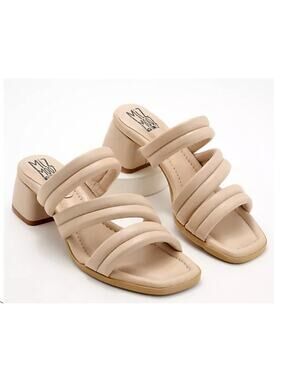 Miz Mooz NYC Oceana Heels Sandals Cream Leather Size 9/9.5 US 40 EU NIB Wedding